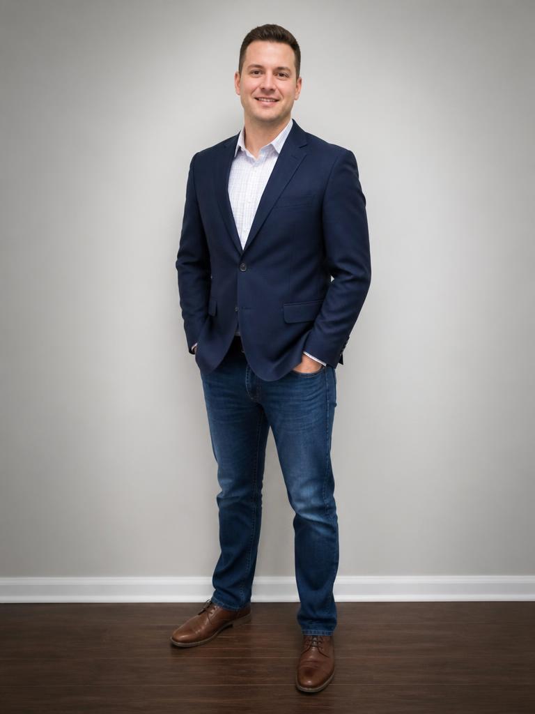 Full-body photo uploaded as the person to appear as